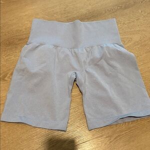 Light Gray High-Waisted Shorts